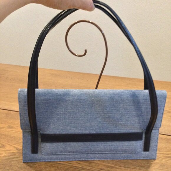 Charles Jourdan Handbags - NEW CHARLES JOURDAN Blue Denim  Shoulder Hand Bag